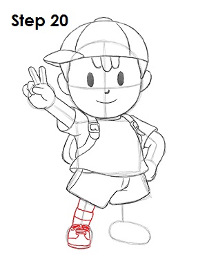 Ness Super Smash Brothers 20 Draw Ness 20