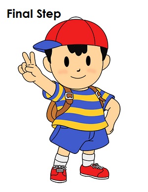 Ness Super Smash Brothers Draw Ness