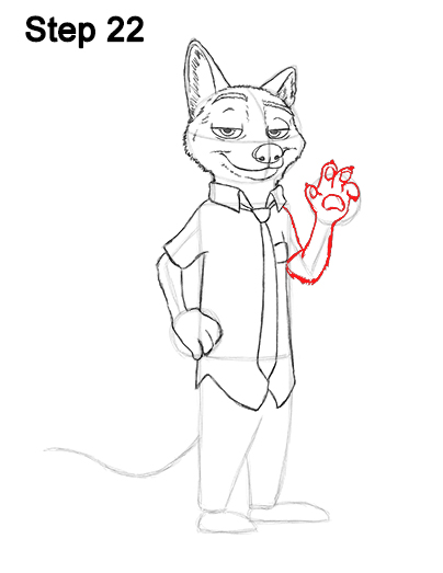 Draw Nick Wilde Zootopia 22