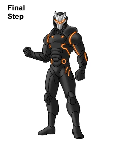 How To Draw Omega From Fortnite Video Step By Step Pictures