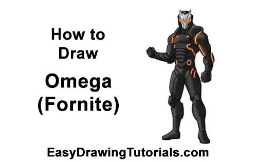 How to Draw Omega Full Body Max Level Skin Fortnite Battle Royale