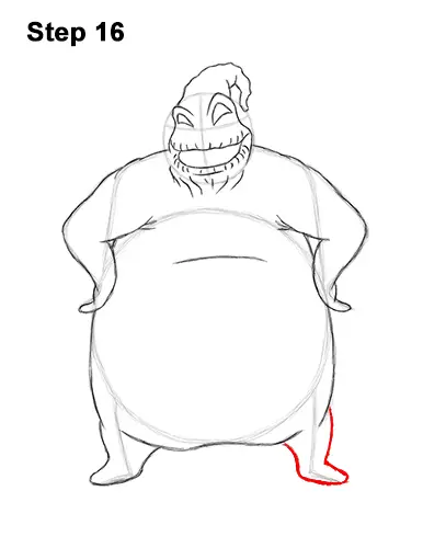 Draw Oogie Boogie Nightmare Before Christmas 16 How to Draw Halloween Oogie Boogie Nightmare Before Christmas 16