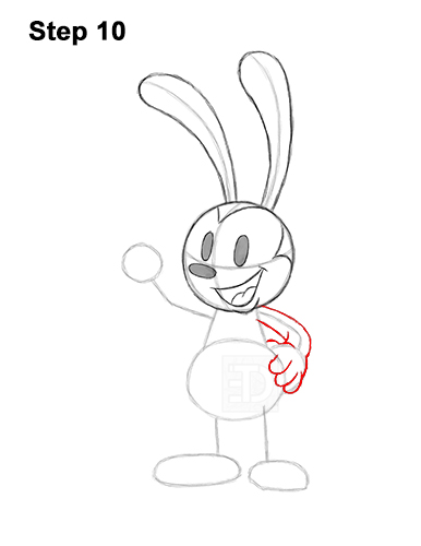 Draw Oswald the Lucky Rabbit 10 How to Draw Oswald the Lucky Rabbit Disney 10