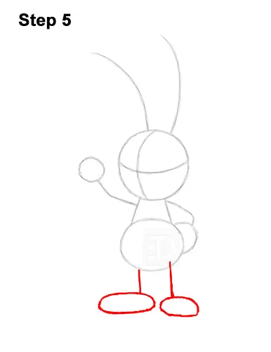 How to Draw Oswald the Lucky Rabbit Disney 5