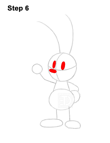 Draw Oswald the Lucky Rabbit 6 How to Draw Oswald the Lucky Rabbit Disney 6