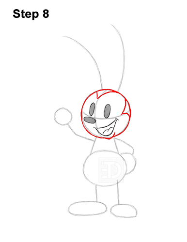 Draw Oswald the Lucky Rabbit 8 How to Draw Oswald the Lucky Rabbit Disney 8
