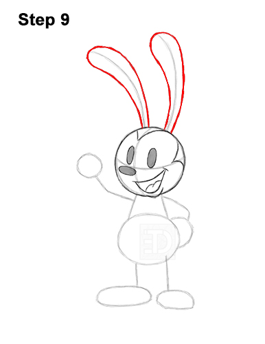 Draw Oswald the Lucky Rabbit 9 How to Draw Oswald the Lucky Rabbit Disney 9