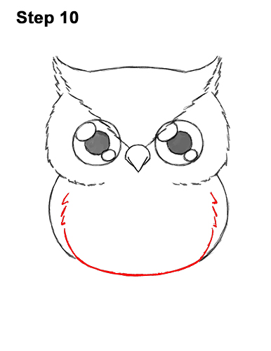 Draw a Cartoon Owl 10 How to Draw Cute Cartoon Owl Chibi 10