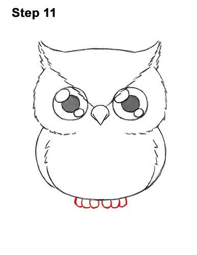 Draw a Cartoon Owl 11 How to Draw Cute Cartoon Owl Chibi 11
