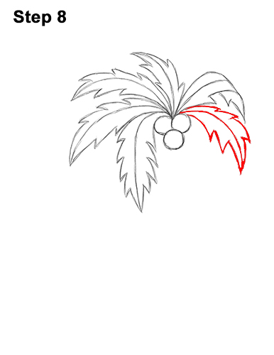 How to Draw Cartoon Palm Tree Tropical Island Beach 8