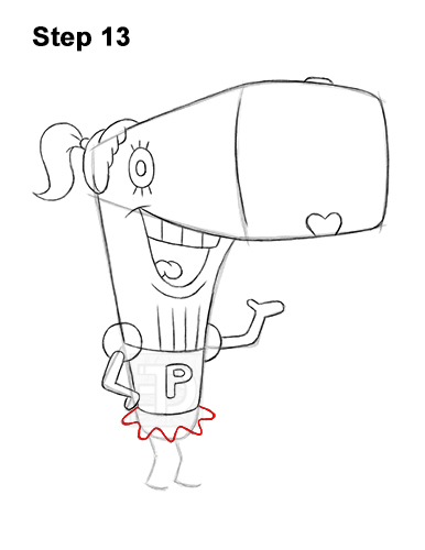 How to Draw Pearl Krabs Spongebob Squarepants 13