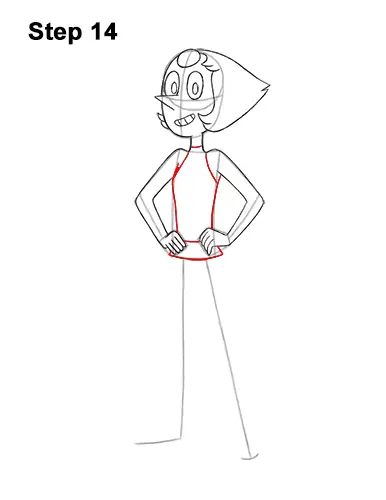 How to Draw Pearl Steven Universe Full Body 14