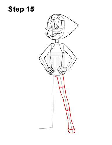 How to Draw Pearl Steven Universe Full Body 15