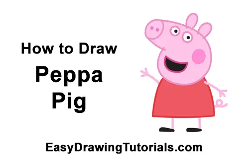How to Draw Peppa Pig Cartoon