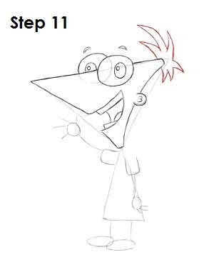 Draw Phineas Step 11 Draw Phineas Step 11