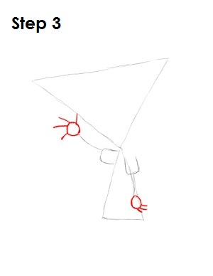 Draw Phineas Step 3