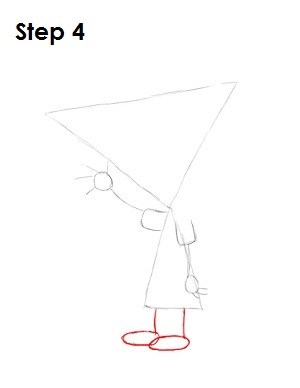 Draw Phineas Step 4