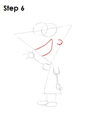 Draw Phineas Step 6 Draw Phineas Step 6