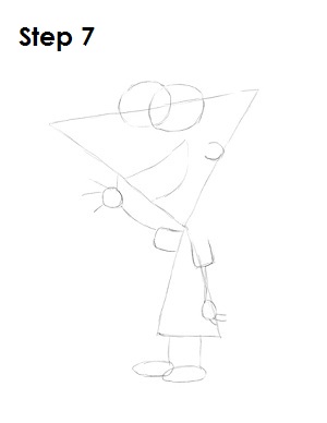Draw Phineas Step 7 Draw Phineas Step 7