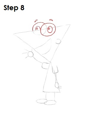 Draw Phineas Step 8 Draw Phineas Step 8