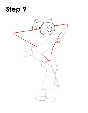 Draw Phineas Step 9 Draw Phineas Step 9