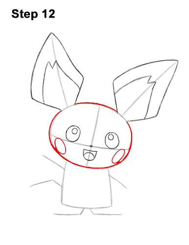 Draw Pichu Yellow Pokemon 12 How to Draw Pichu Pikachu Yellow 12