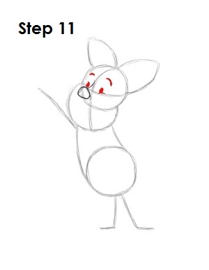 How to Draw Piglet Step 11 Draw Piglet Step 11