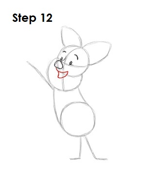 How to Draw Piglet Step 12 Draw Piglet Step 12