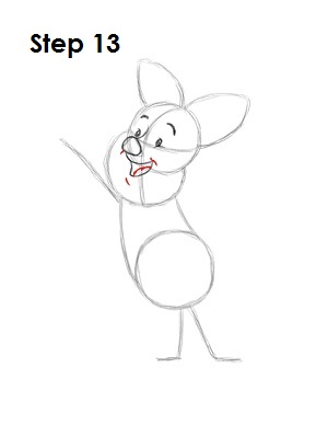 How to Draw Piglet Step 13 Draw Piglet Step 13