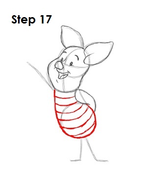 How to Draw Piglet Step 17 Draw Piglet Step 17