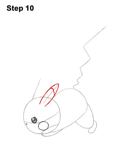 Draw Pokemon Pikachu Side 10 How to Draw Pikachu Pokemon Side Lightning Rod Attack Fight Battle Bold 10