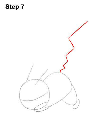 Draw Pokemon Pikachu Side 7 How to Draw Pikachu Pokemon Side Lightning Rod Attack Fight Battle Bold 7