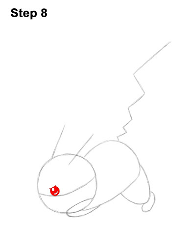 Draw Pokemon Pikachu Side 8 How to Draw Pikachu Pokemon Side Lightning Rod Attack Fight Battle Bold 8