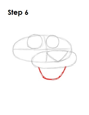 How to Draw Pink Panther Step 6 Draw Pink Panther Step 6