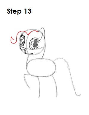 Draw Pinkie Pie Step 13 Draw Pinkie Pie 13