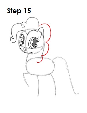 Draw Pinkie Pie Step 15 Draw Pinkie Pie 15