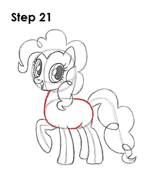 Draw Pinkie Pie Step 21 Draw Pinkie Pie 21