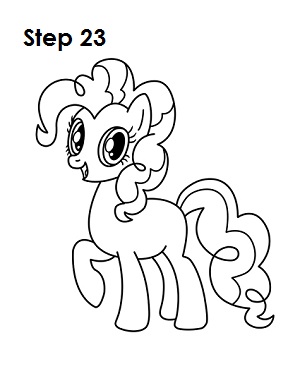 Draw Pinkie Pie Step 23 Draw Pinkie Pie 23