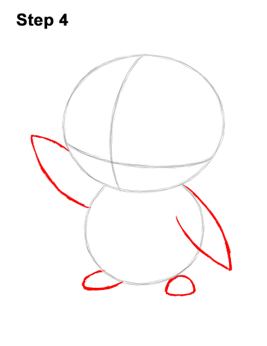 Draw Piplup Pokemon 4 How to Draw Piplup Pokemon Full Body 4