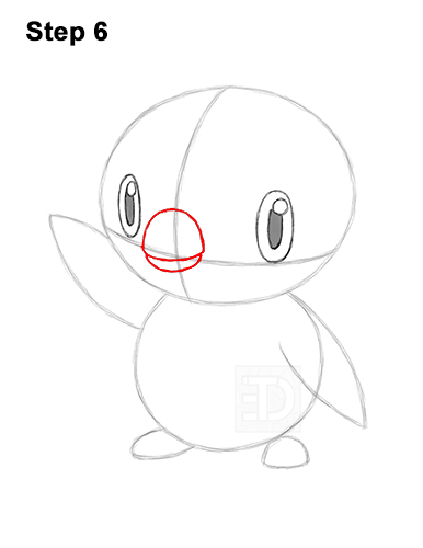 Draw Piplup Pokemon 6 How to Draw Piplup Pokemon Full Body 6