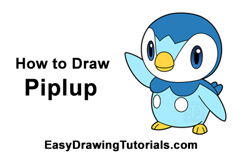 Draw Piplup Pokemon How to Draw Piplup Pokemon Full Body