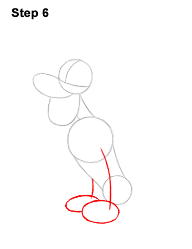 Draw Pluto Dog Full Body Sitting 6 How to Draw Pluto Dog Disney Full Body 6