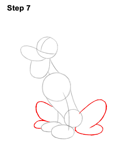 Draw Pluto Dog Full Body Sitting 7 How to Draw Pluto Dog Disney Full Body 7