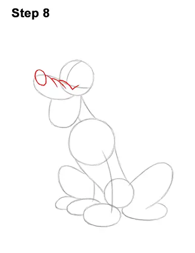 How to Draw Pluto Dog Disney Full Body 8
