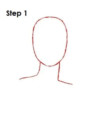 How to Draw Pocahontas Step 1