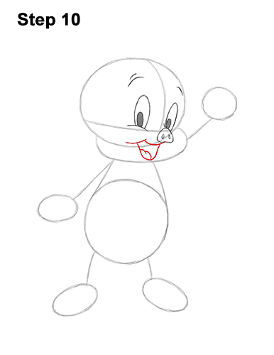 Draw Porky Pig Full Body 10 How to Draw Porky Pig Full Body Looney Tunes 10