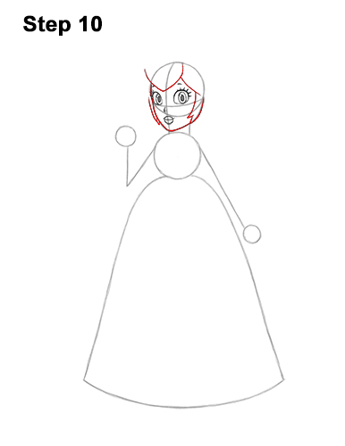 Draw Princess Peach Super Mario 10 How to Draw Princess Peach Full Body Nintendo 10