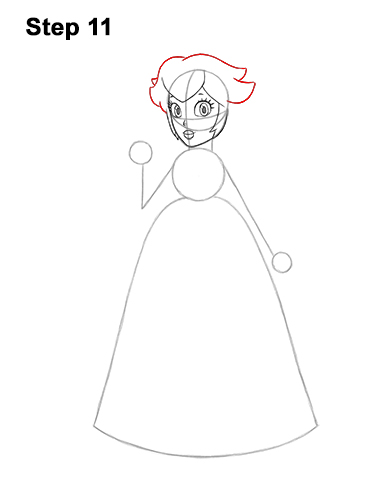 Draw Princess Peach Super Mario 11 How to Draw Princess Peach Full Body Nintendo 11