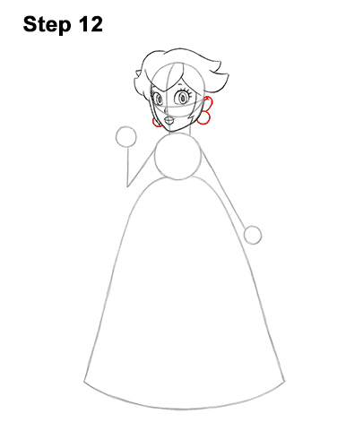 Draw Princess Peach Super Mario 12 How to Draw Princess Peach Full Body Nintendo 12