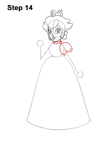 Draw Princess Peach Super Mario 14 How to Draw Princess Peach Full Body Nintendo 14